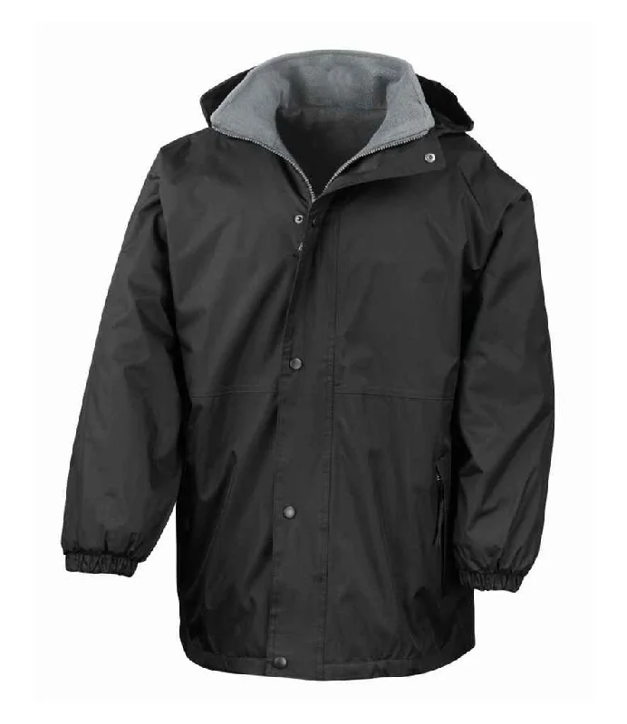 Trendy Clothing Result Reversible StormDri 4000 Waterproof Jacket | Black/Grey