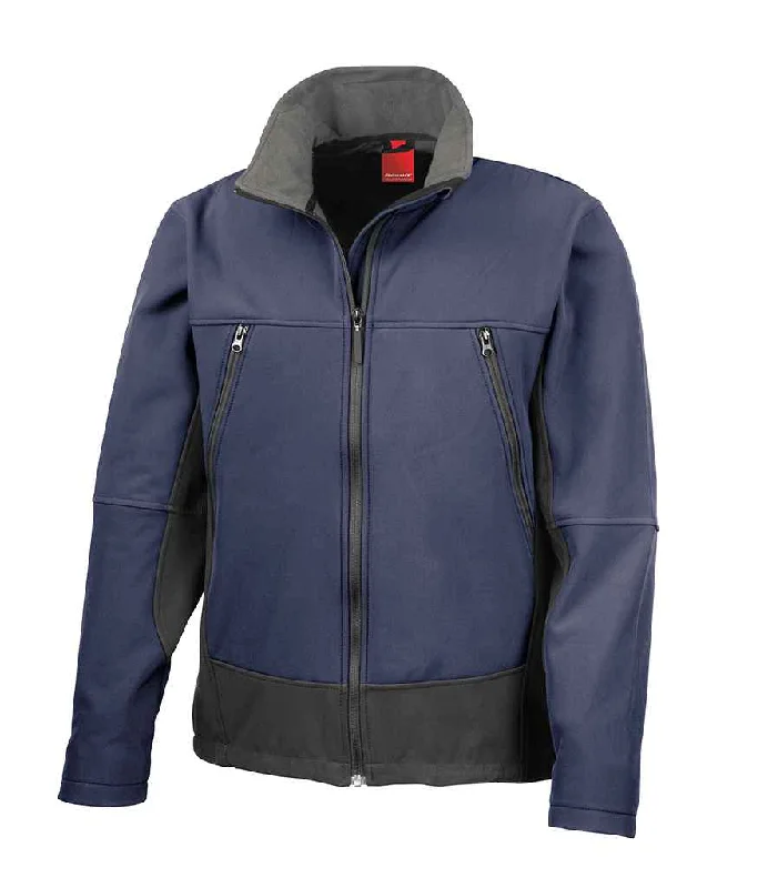 Casual Everyday Wear Result Soft Shell Activity Jacket | Navy