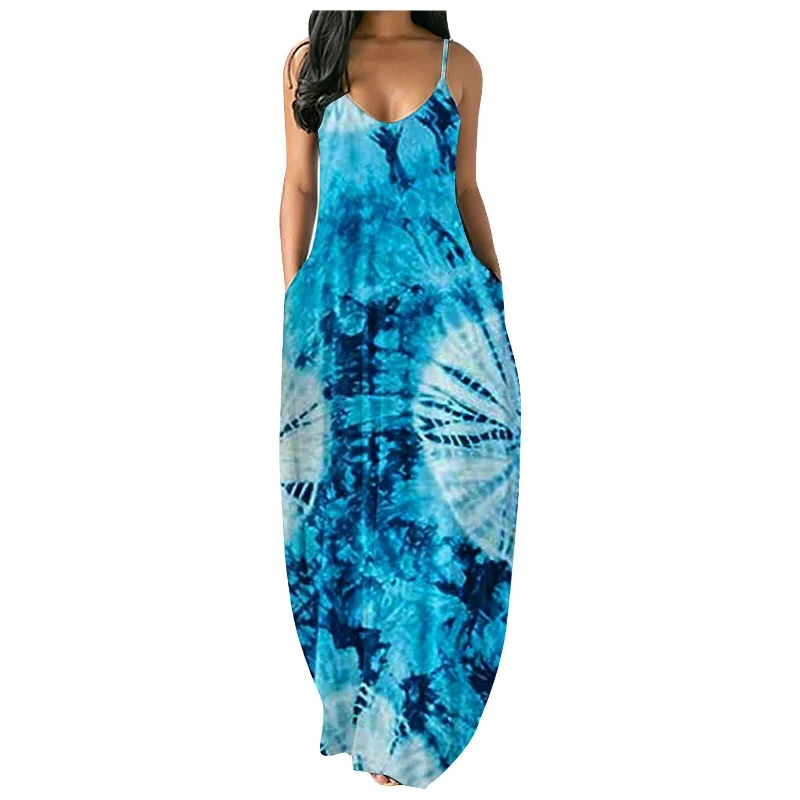 Chic Outfits Casual Colorful Summer Holiday Long Dresses