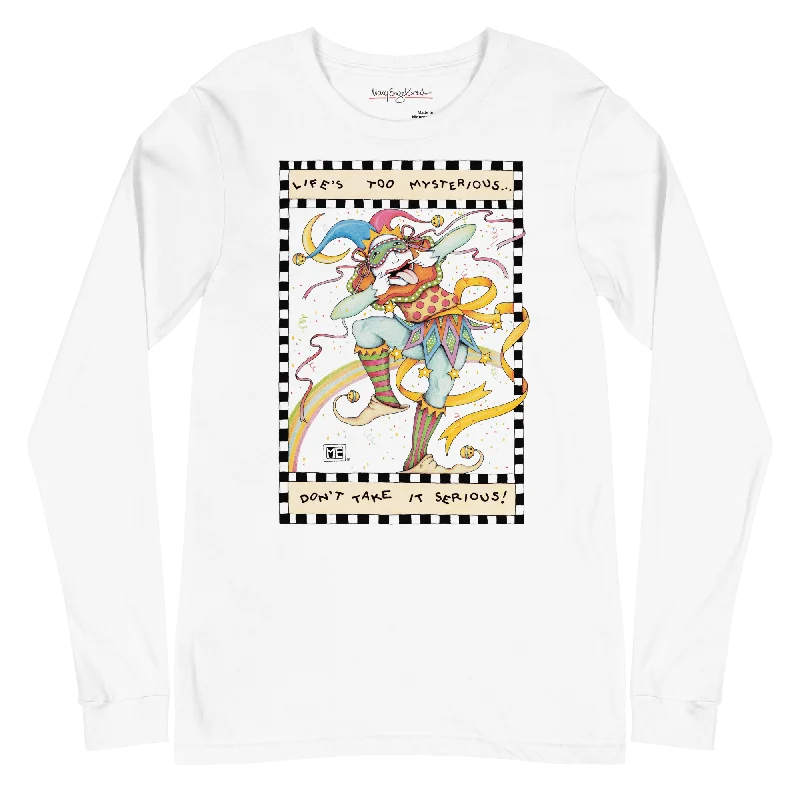 Cozy Pieces Life's Too Mysterious Unisex Long Sleeve Shirt