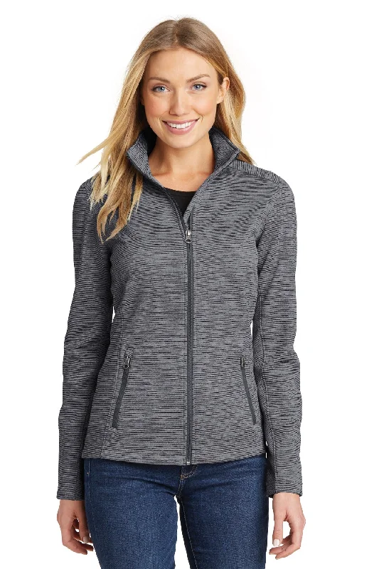 Comfortable Outfits Port Authority Ladies Digi Stripe Fleece Jacket. L231