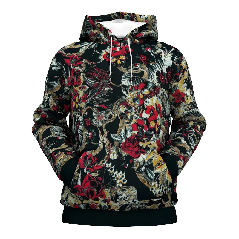 Stylish Wear Crimson Bloom Hoodie