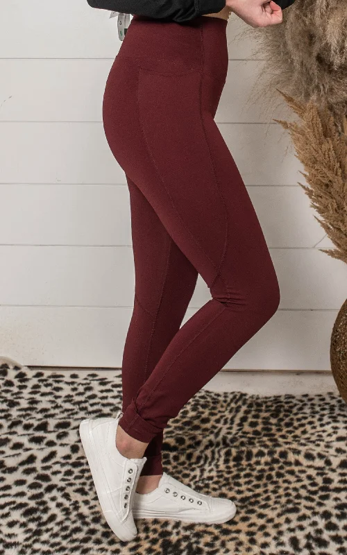 Cozy Comforts High Waist Shaper Leggings with Pockets - Mono B | FINAL SALE