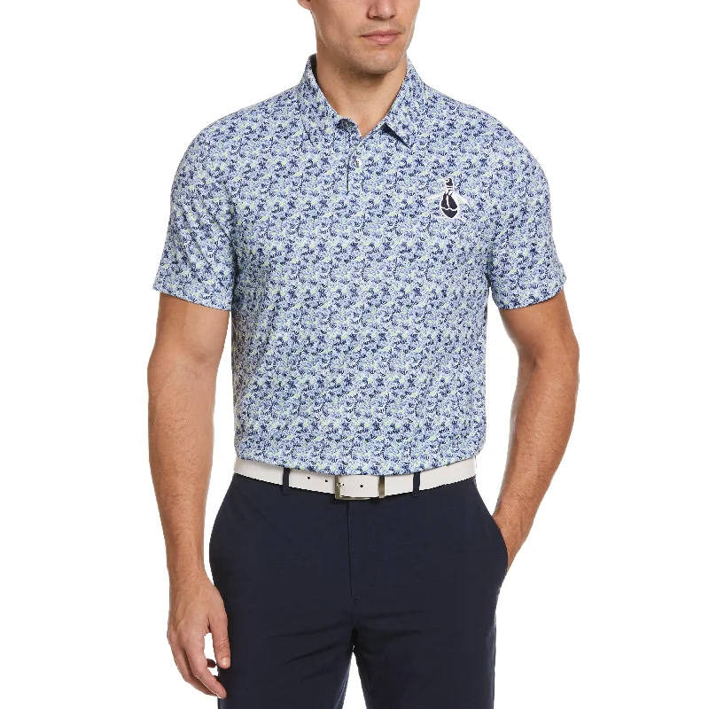 Fashion Layers Umbrella Novelty Print Golf Polo
