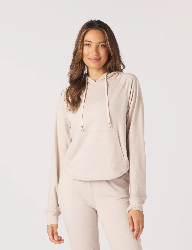 Stylish Comforts Rocky Hoodie: Oatmilk Marble