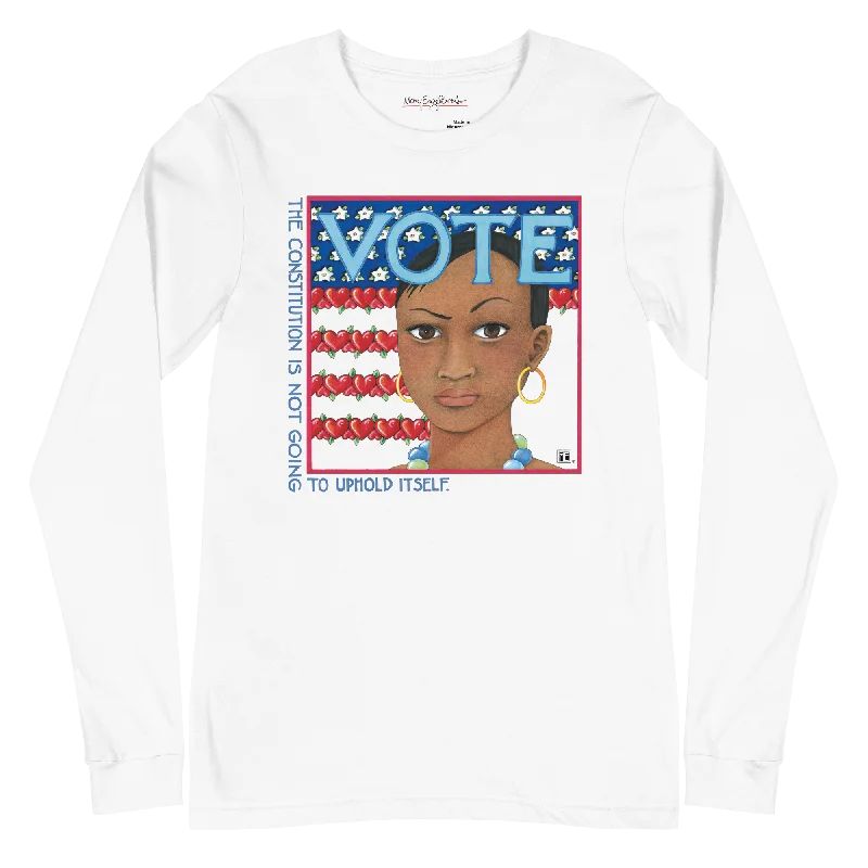 Simple Style Vote Long Sleeve Shirt