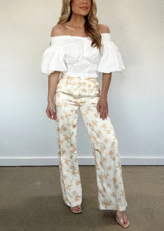 Versatile Wear Luna Floral Satin Pants