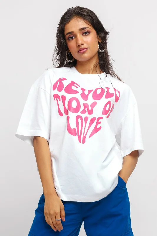 Simple Chic Love Revolution Oversized Tee