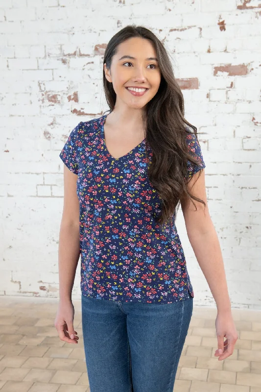 Cozy Pieces Ariana Tee - Multi Floral