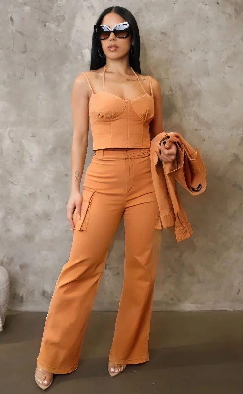 Trendy Styles Crop Jacket 3pcs Set
