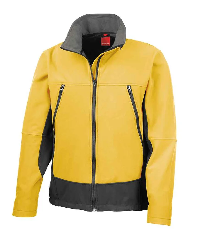 Comfy Fabrics Result Soft Shell Activity Jacket | Sports Yellow