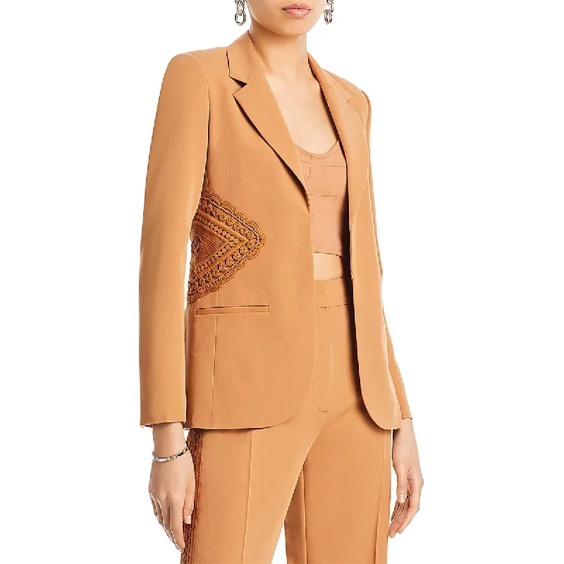Trendy Vibes Derek Lam 10 Crosby Womens V  Open-Front Blazer