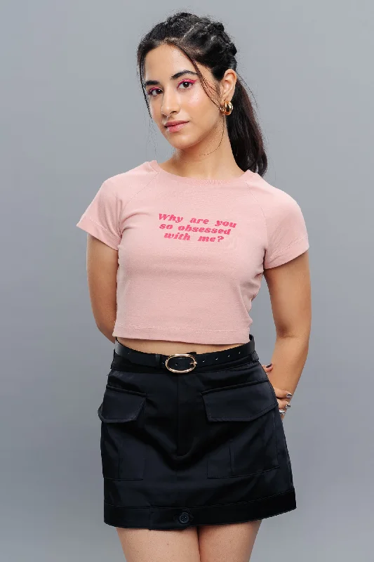 Cozy Casuals Obsessed Peach Baby Tee