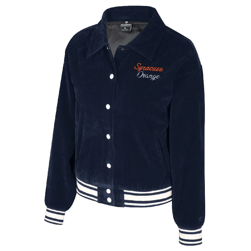 Cozy Comforts Colosseum Women's Syracuse Limo Corduroy Bomber Jacket