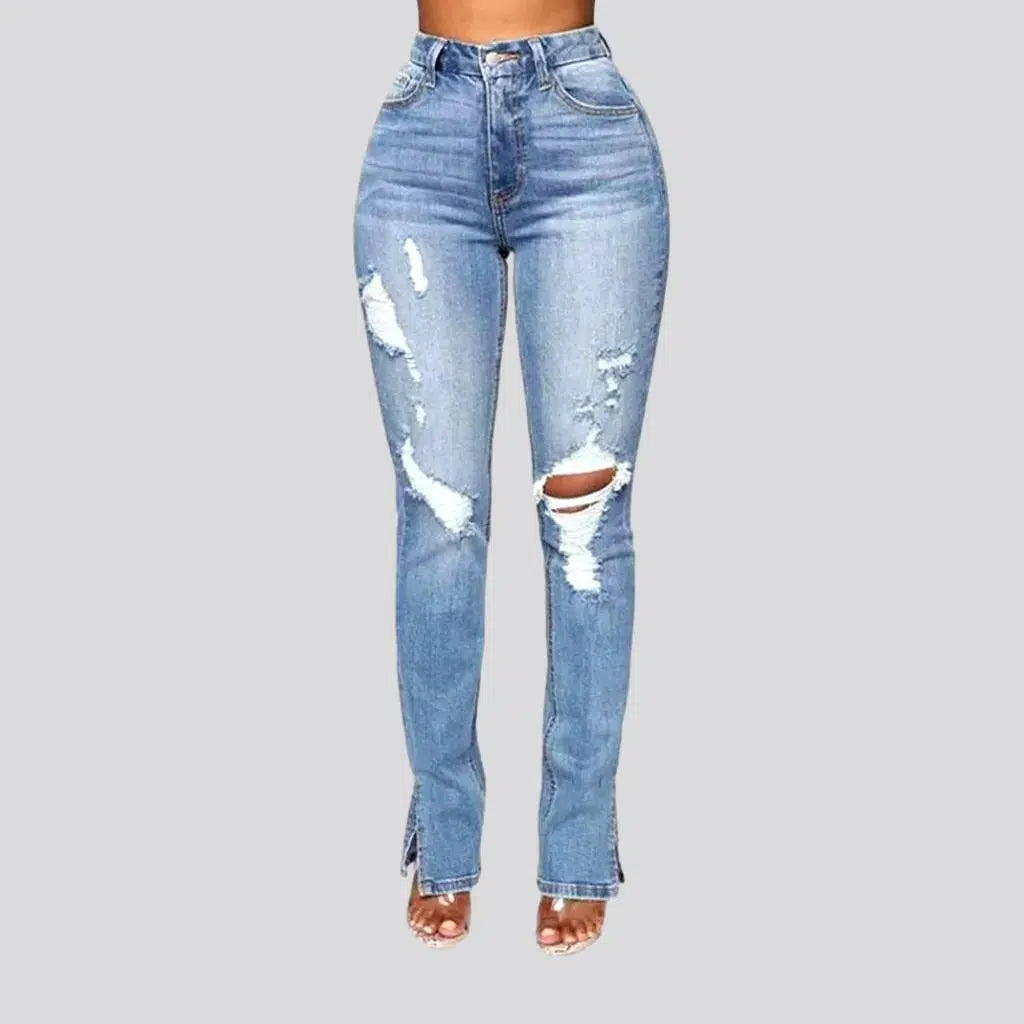 Trendy Vibes Slim women's sanded jeans