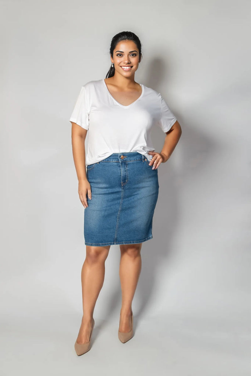 Casual Chic Fever Denim Skirt
