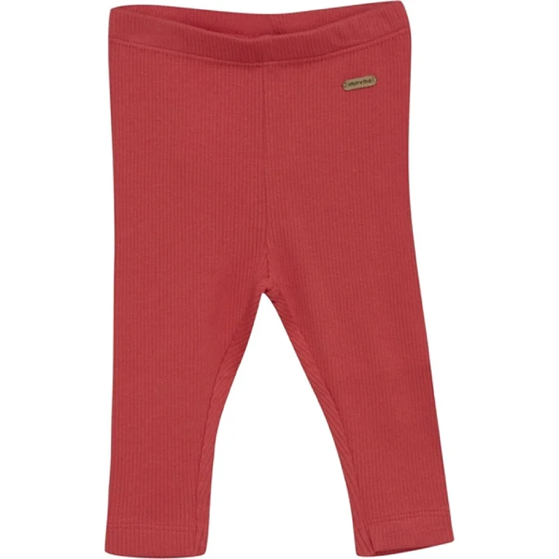 Cool Comfort Minymo Tomato Puree Leggings Rib