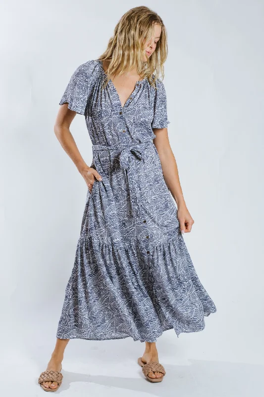 Cozy Casuals Balaa Belted Maxi Dress