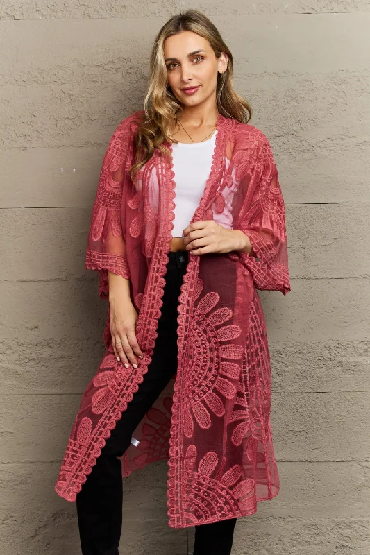 Soft Fabrics Justin Taylor Legacy Lace Duster Kimono