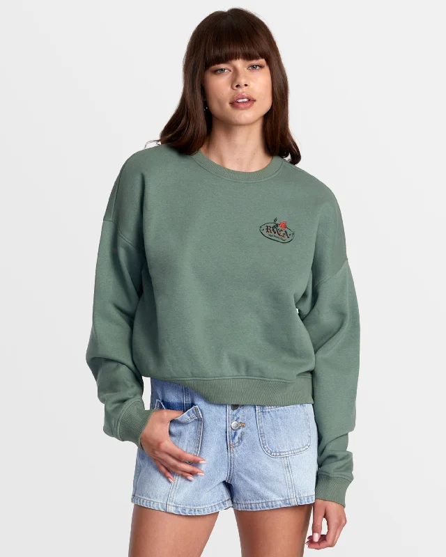 Modern Apparel Court Crew Neck Sweatshirt - Jade