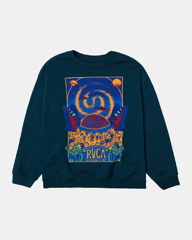 Bold Style Spaced Out Sweatshirt - Pond