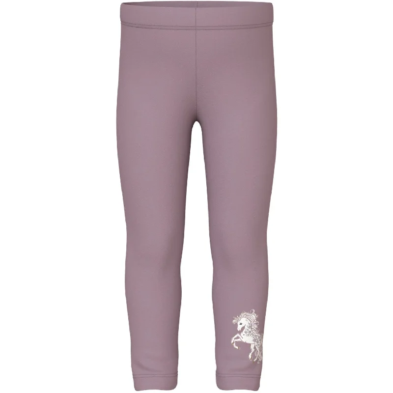 Lightweight Clothes Name It Elderberry Unicorn Davina AOP Sweat Leggings