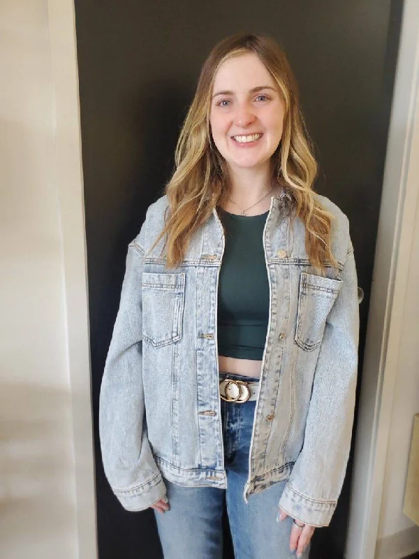 Soft Materials Oversized Denim Jacket