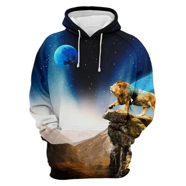 Warm Style Lonely Lion Hoodie