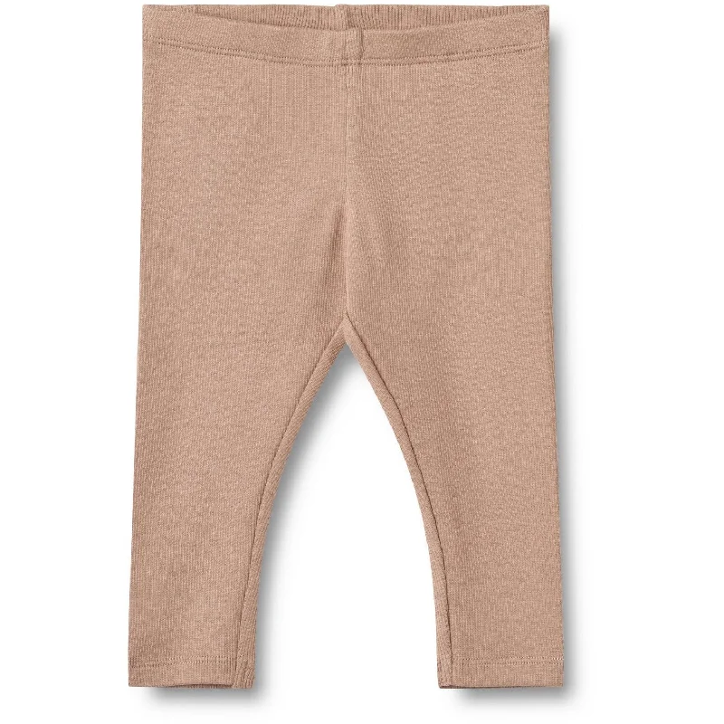 Chic and Cozy Wheat Nougat Rose Rib Leggings Maddy