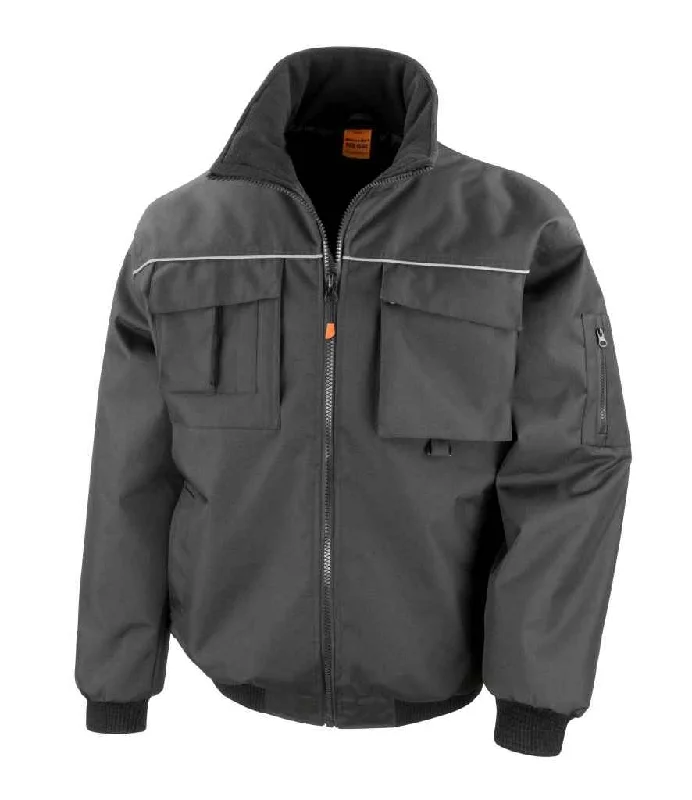 Comfortable Wardrobe Result Work-Guard Sabre Pilot Jacket | Black