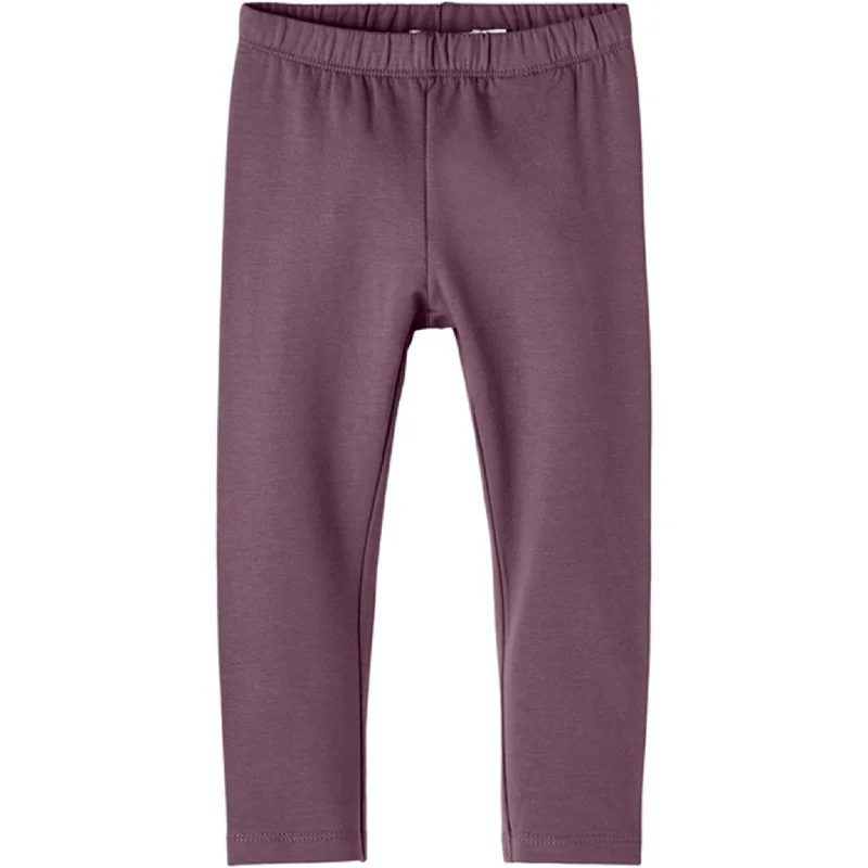 Personalized Three-Dimensional Design Name it Arctic Dusk Davina Solid Leggings Noos