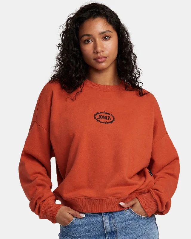 Unique Styles Court Crew Sweatshirt - Hot Sauce