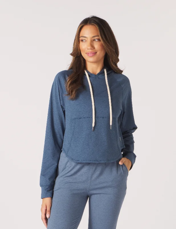 Functional Outfits Rocky Hoodie: Washed Blue Marble