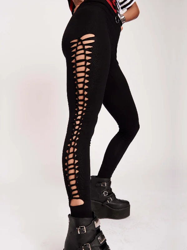 Street Style Lattice Web Legging