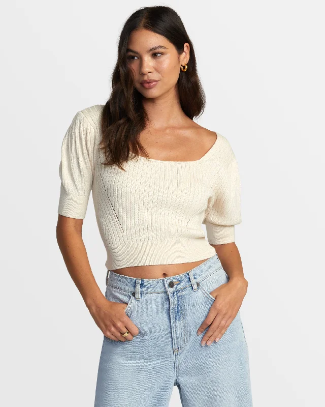 Functional Outfits Kathryn Sweater - Latte