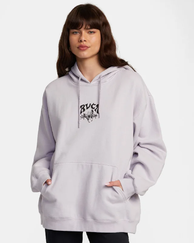 Cozy Vibes Baggie Bf Hoodie - Fog