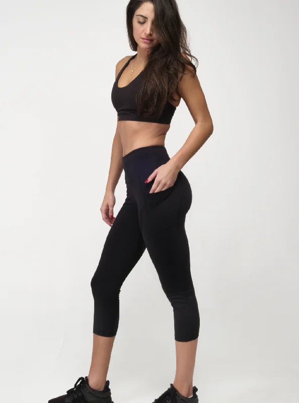 Warm Apparel Capri Legging - Onyx