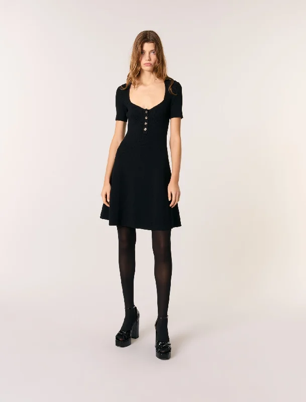 Lightweight Clothes Ribbed Mini Dress