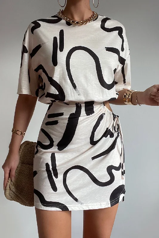 Effortless Chic SIMONA MINI DRESS - YORK SAND