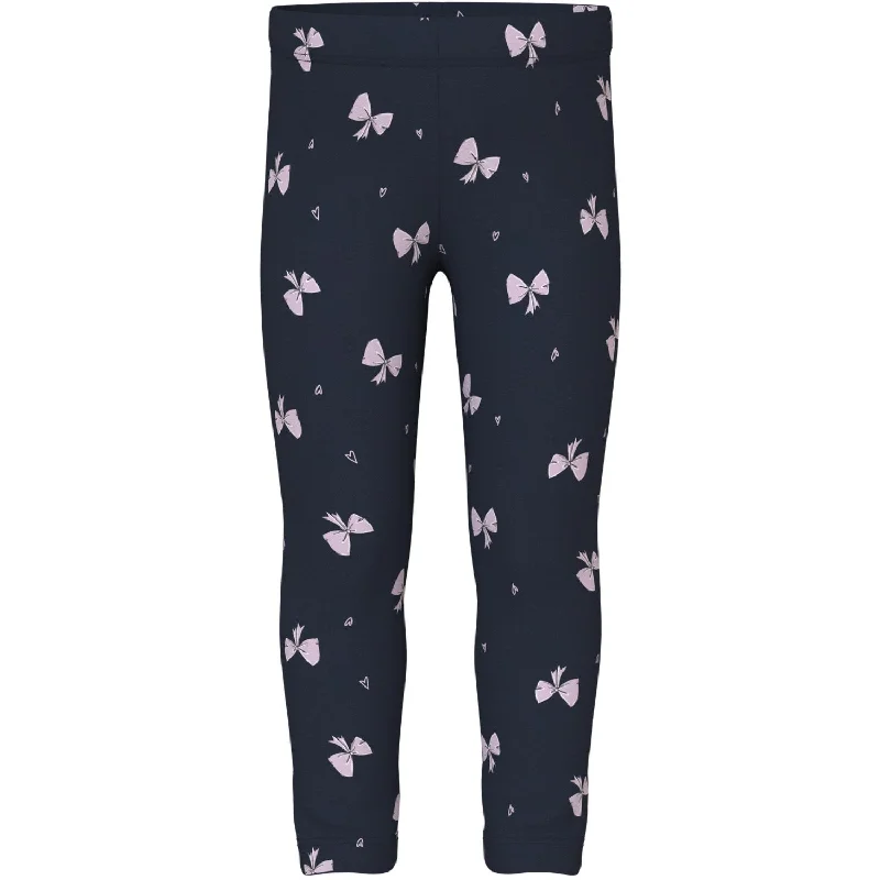 Comfortable Jeans Name It Dark Sapphire Bows Davina AOP Sweat Leggings