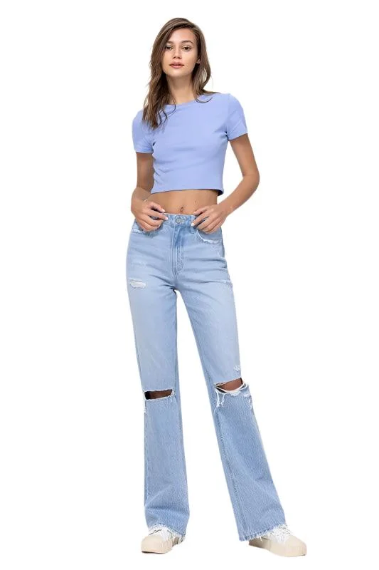 Cozy Casuals Womens 90's Vintage Flare Jeans
