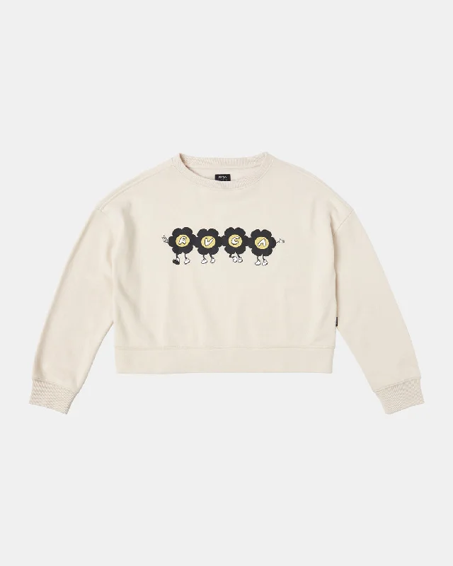 Sleek Outfits RVCA March Sweatshirt - Latte