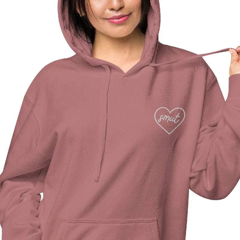 Modern Looks smut heart embroidered hoodie