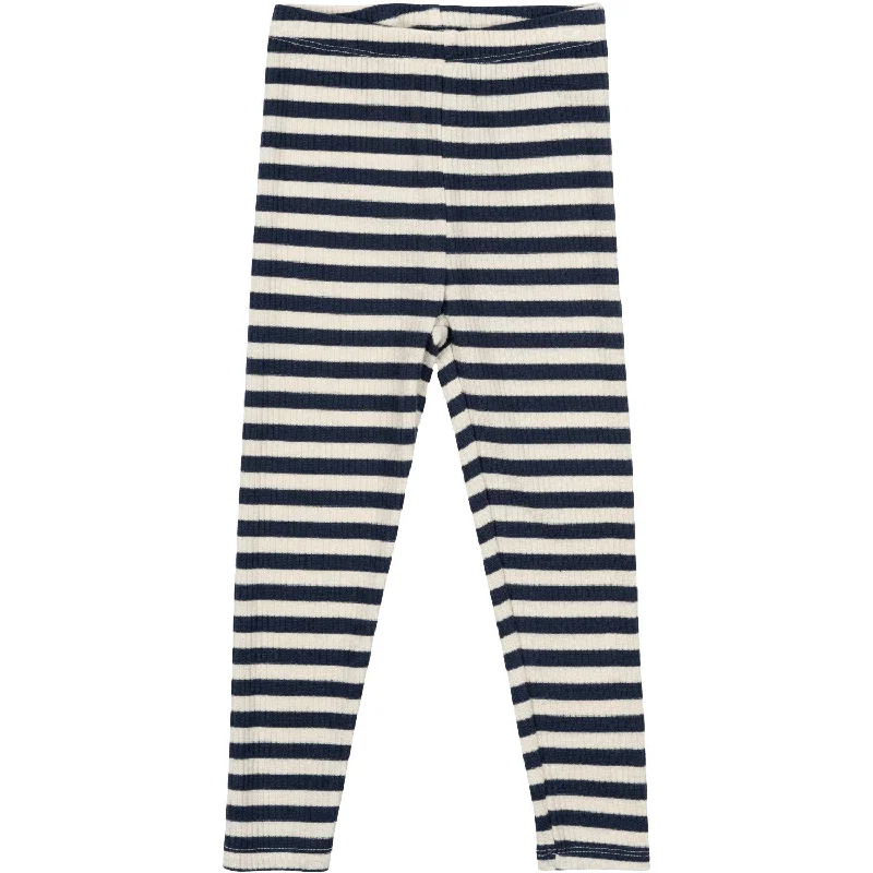 Personalized Three-Dimensional Design THE NEW Siblings Mood Indigo Striped Fro Uni Rib Leggings