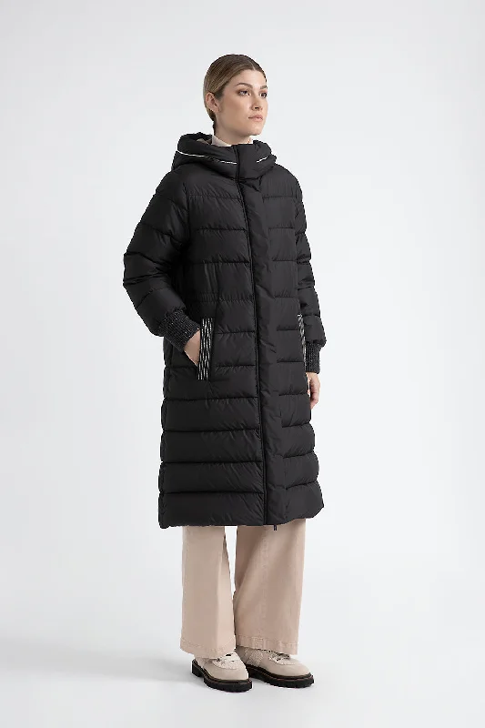 Daily Comfort WR peachskin microfibre down jacket