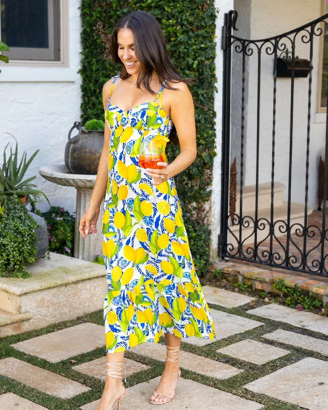 Casual Everyday Wear The Positano - Silk Sweetheart Dress
