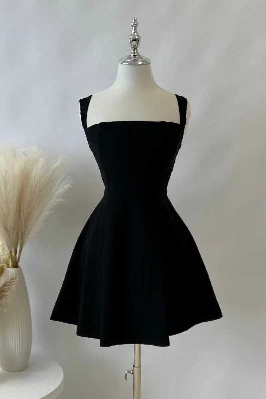 Stylish Comfortwear Marlee Mini Dress - Black