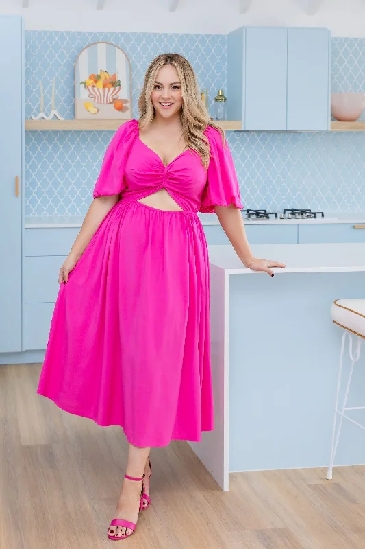 Chill Style Tina Dress in Pink