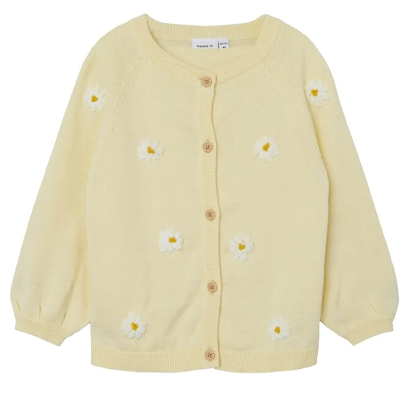 Personalized Independent Style Name it Double Cream Hablis Knit Cardigan