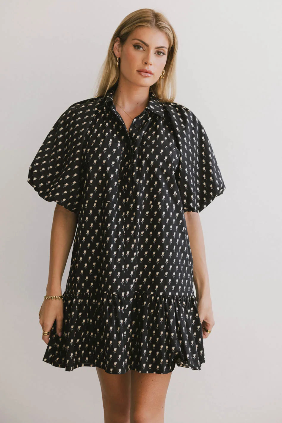 Cozy Fits Miel Floral Mini Dress